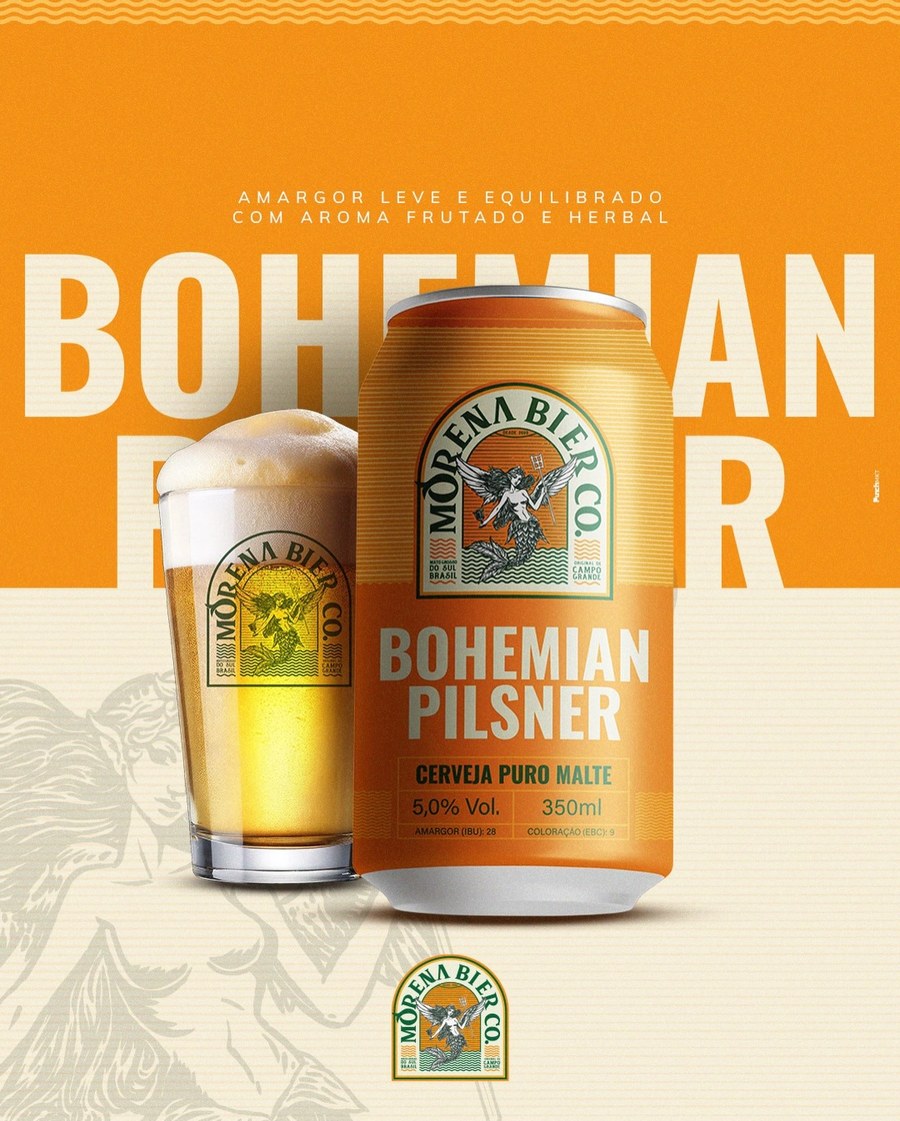 Lata de Bohemian Pilsner Morena Bier